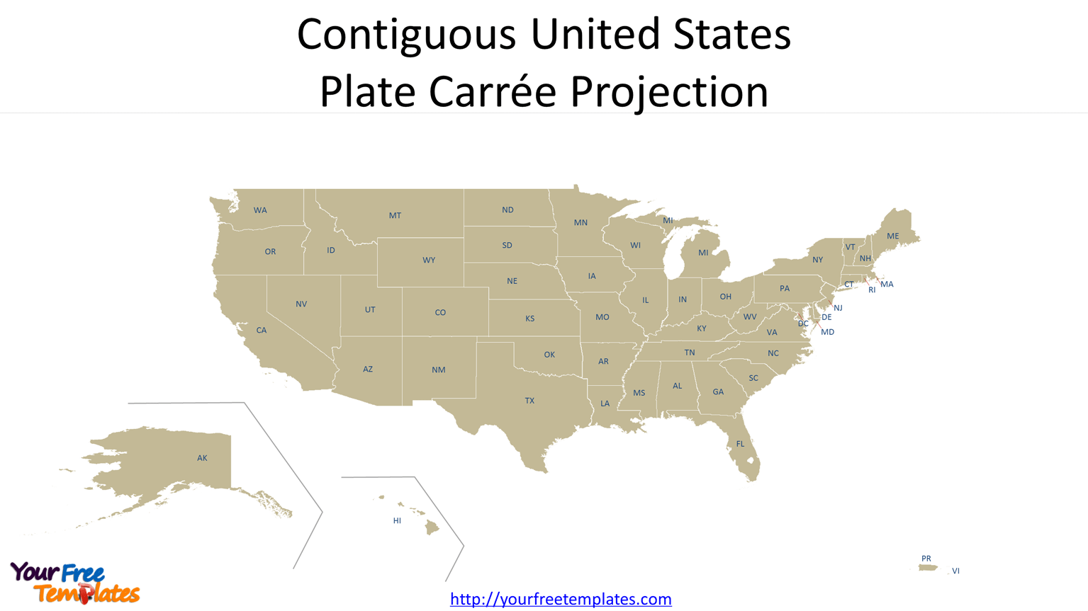 US map projection types