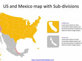 map of mexico and us border