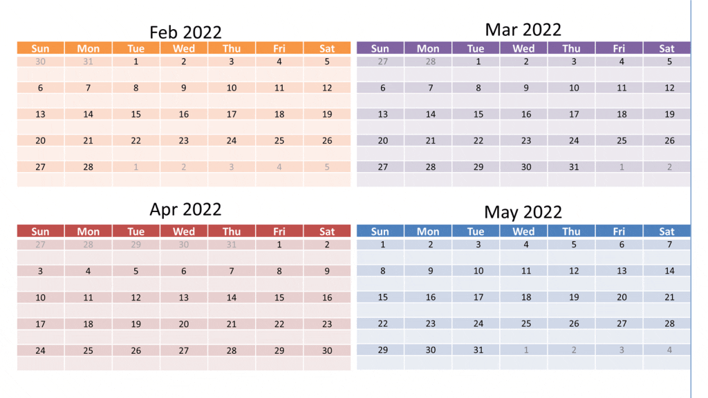 March 2022 calendar printable