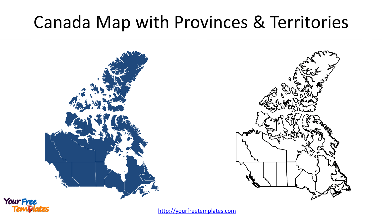 Canada province map