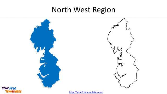 north west map england