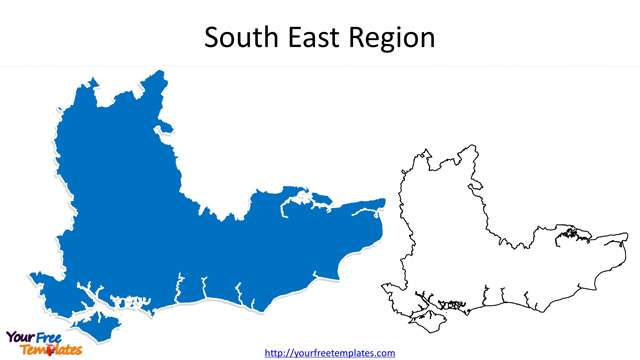map of south east england