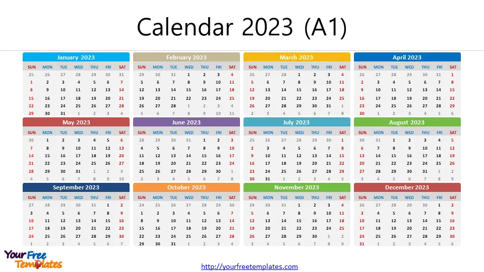 Calendar 2023 printable