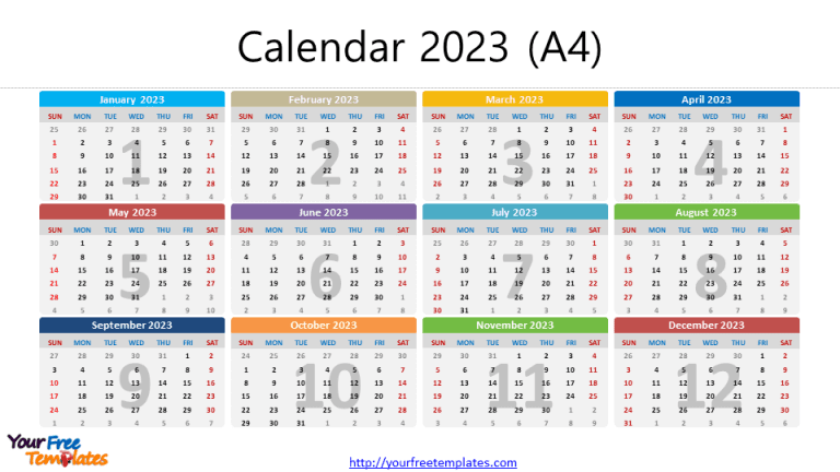 Calendar 2023 Printable