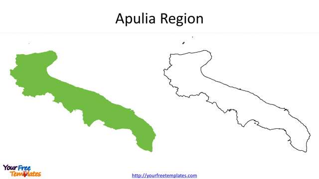 map of italy puglia region