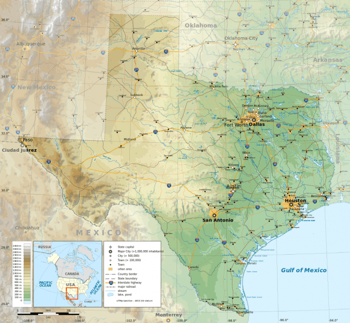Map of Texas