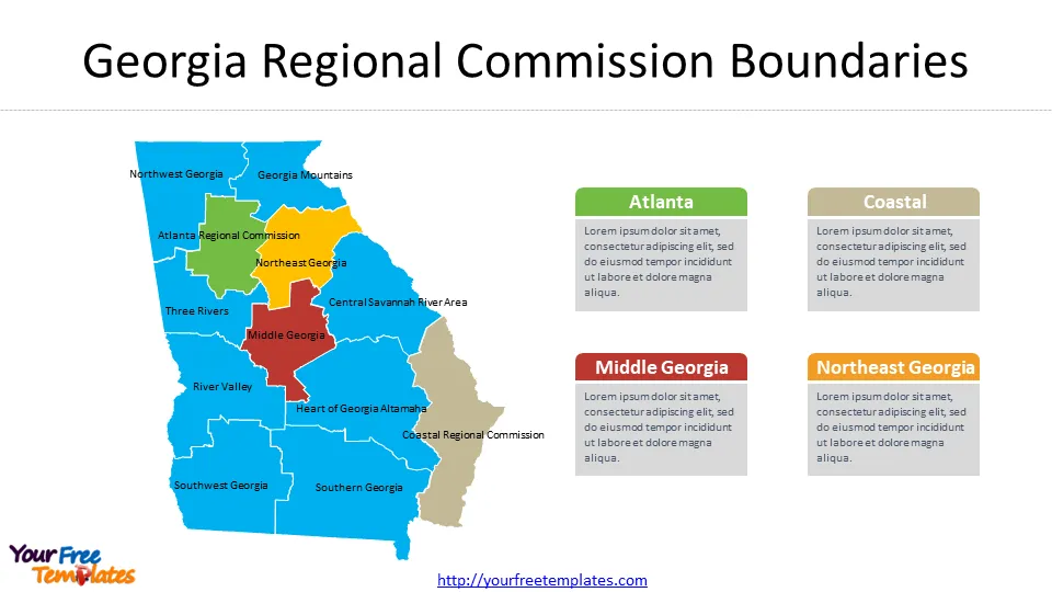 Georgia Regional Commission Boundaries