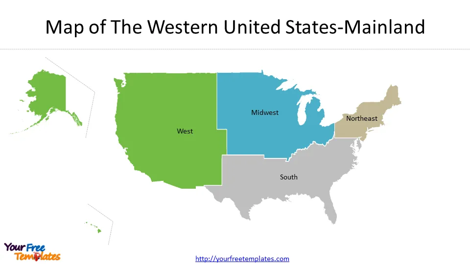 map of the western united states