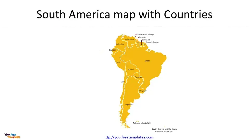 south america map