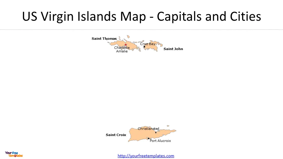 map of us virgin islands