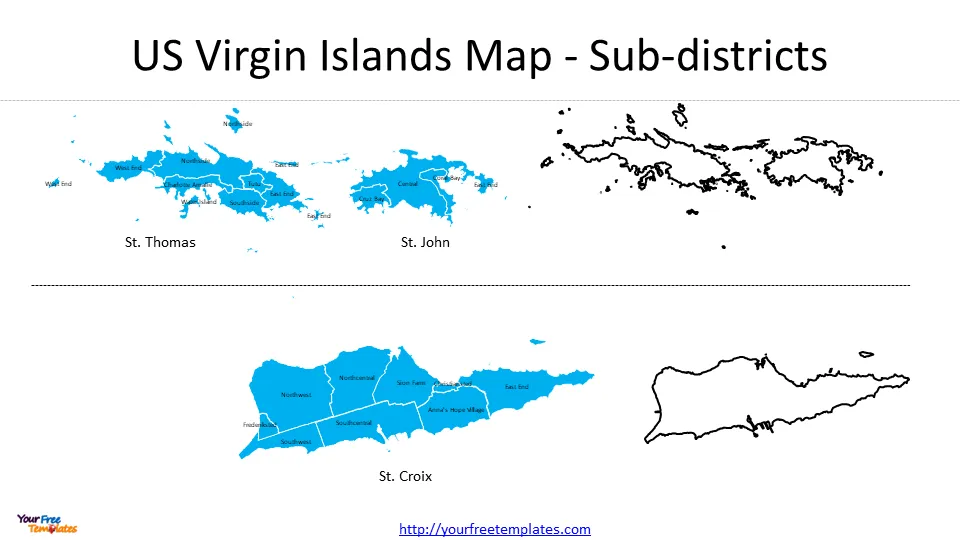 map of us virgin islands