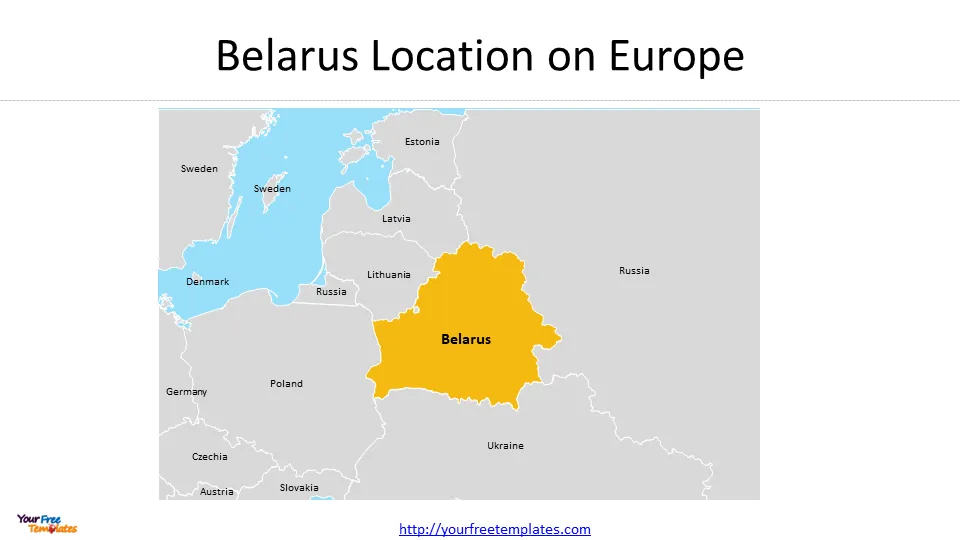 belarus on map