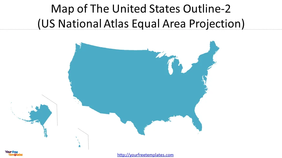 USA map outline