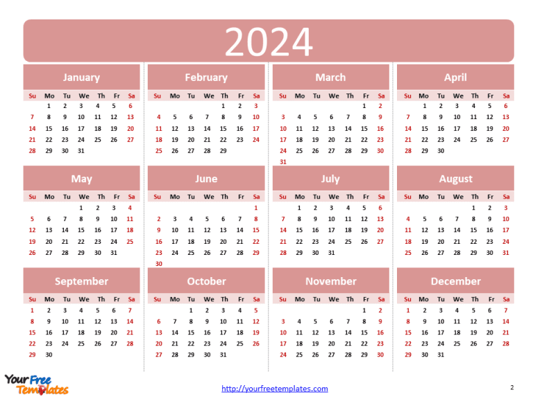 2024 calendar