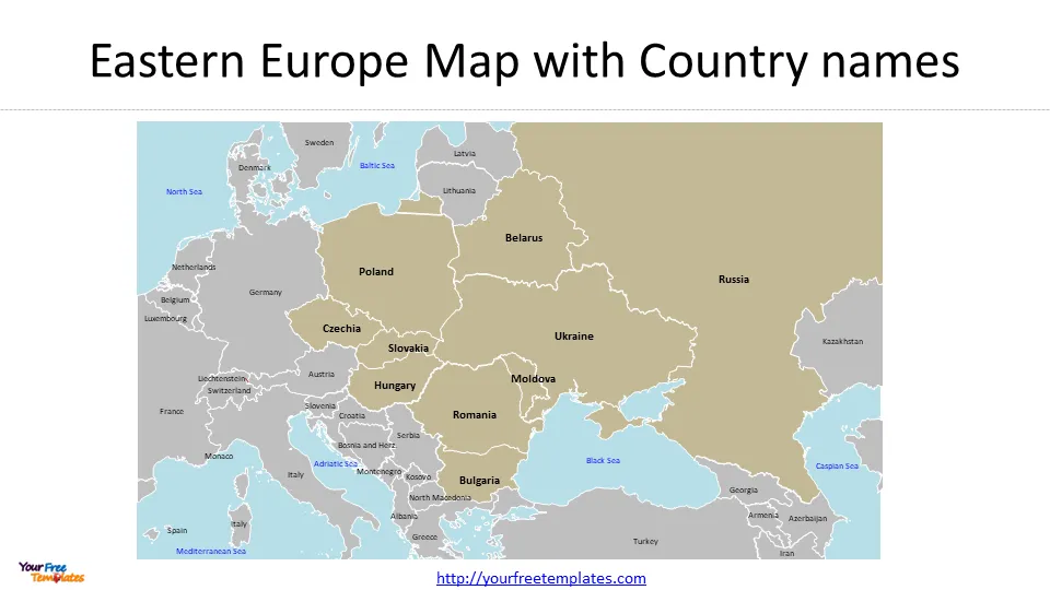 eastern europe map 