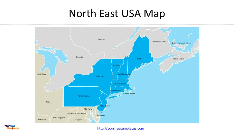 map of northeastern us
