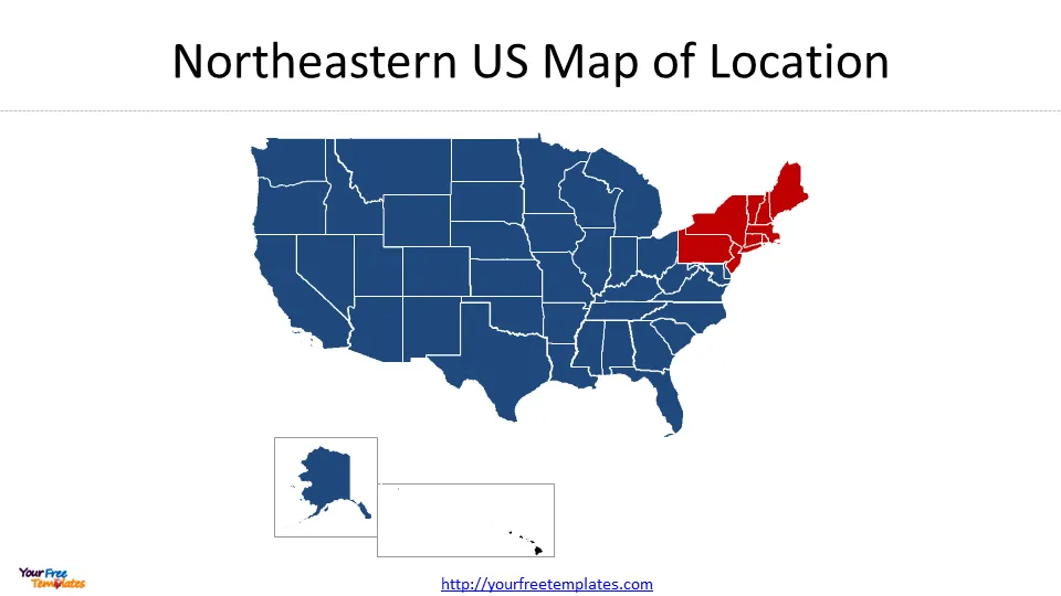 north east usa map
