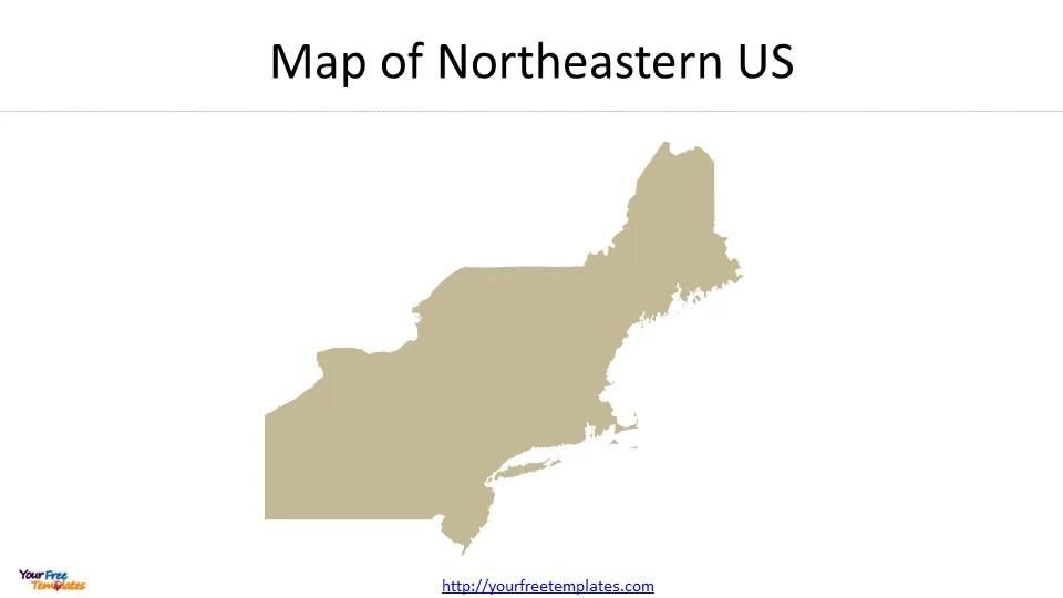 north east usa map