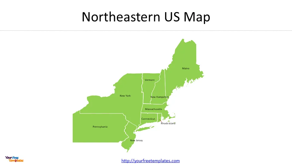 northeastern map usa
