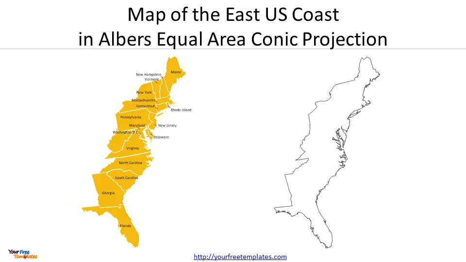 us map east coast