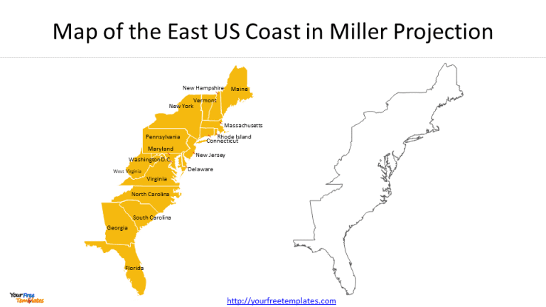 us map east coast