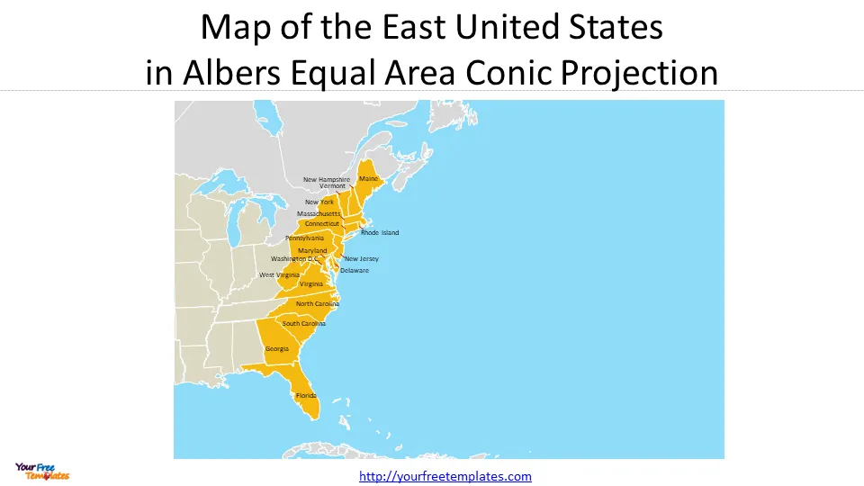 us east coast map