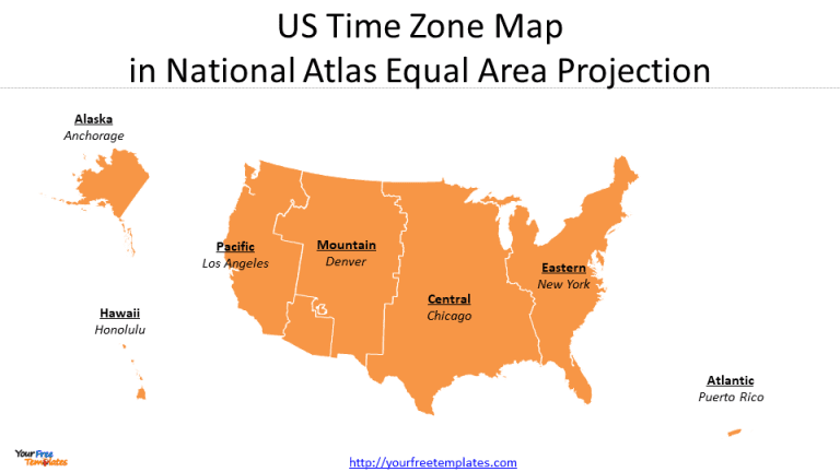 time zone map america