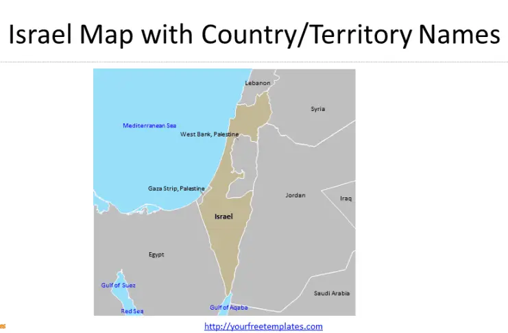 map of israel and palestine