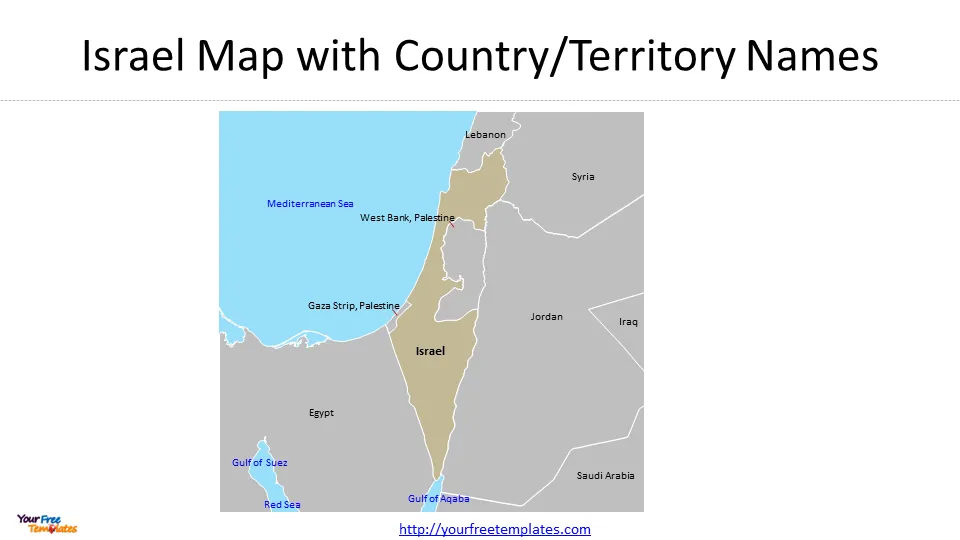map of israel and palestine