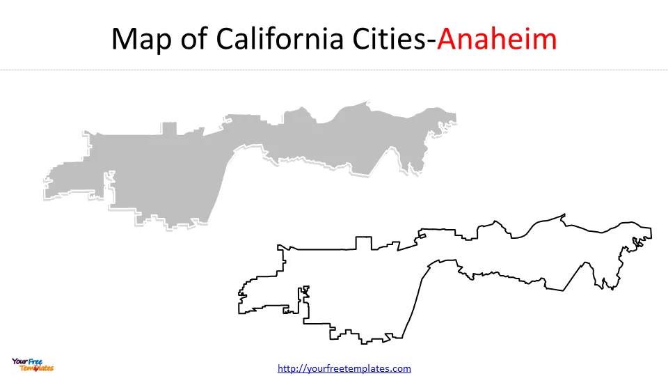 Anaheim City map