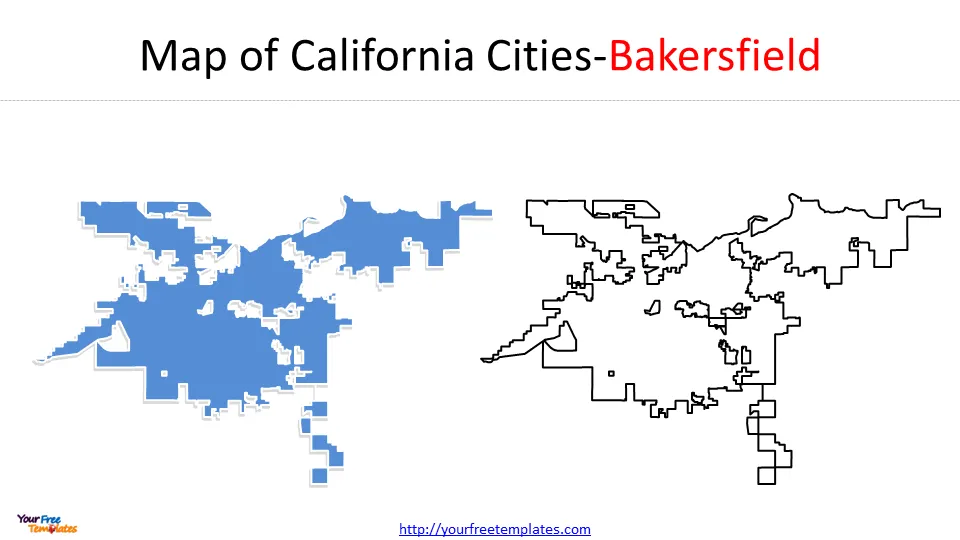 Bakersfield City map