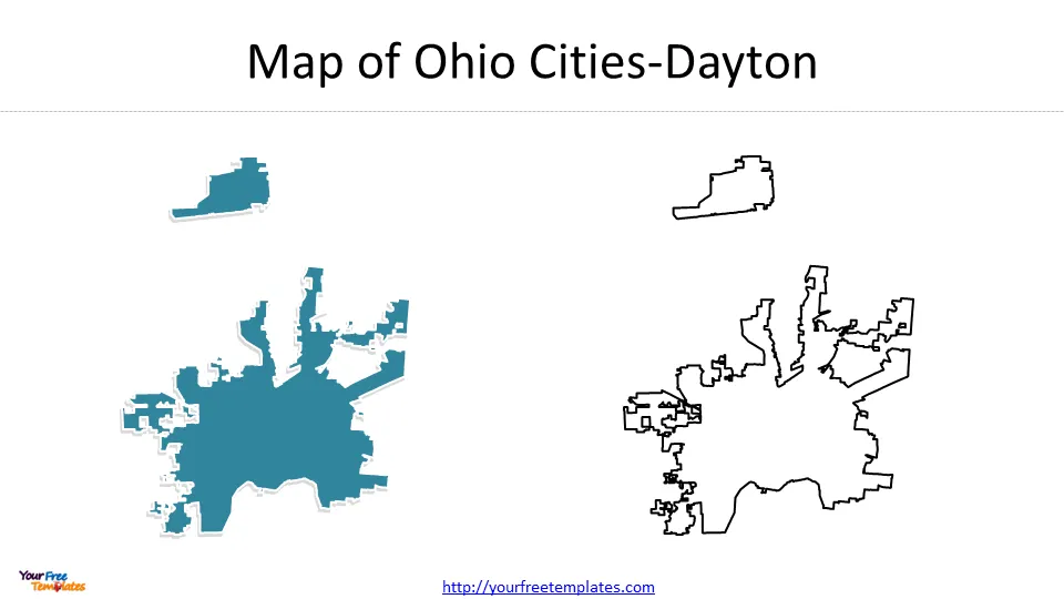 Dayton Ohio map 