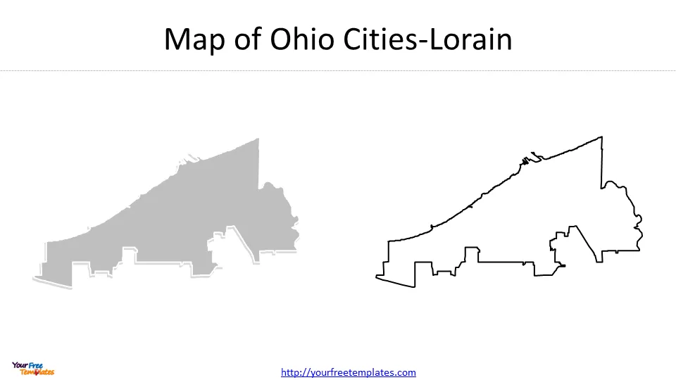 Lorain Ohio map 