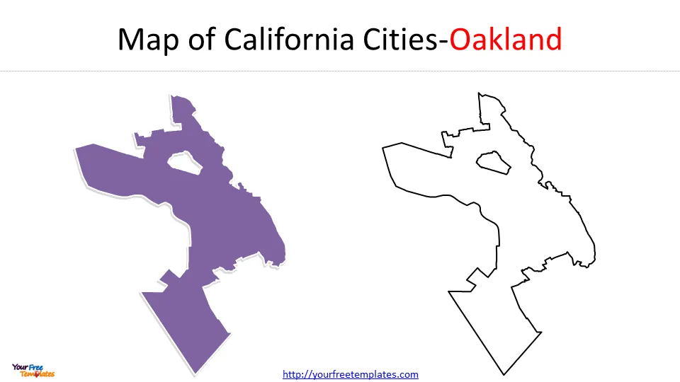 Oakland City map