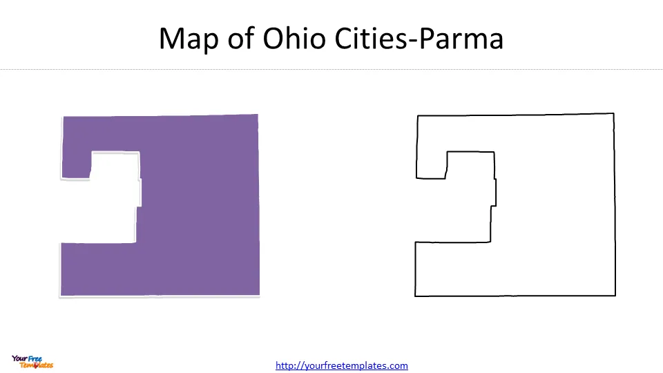 Parma Ohio map 