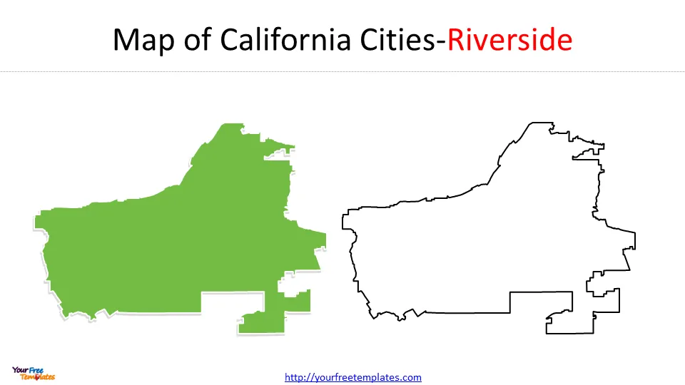 Riverside city map