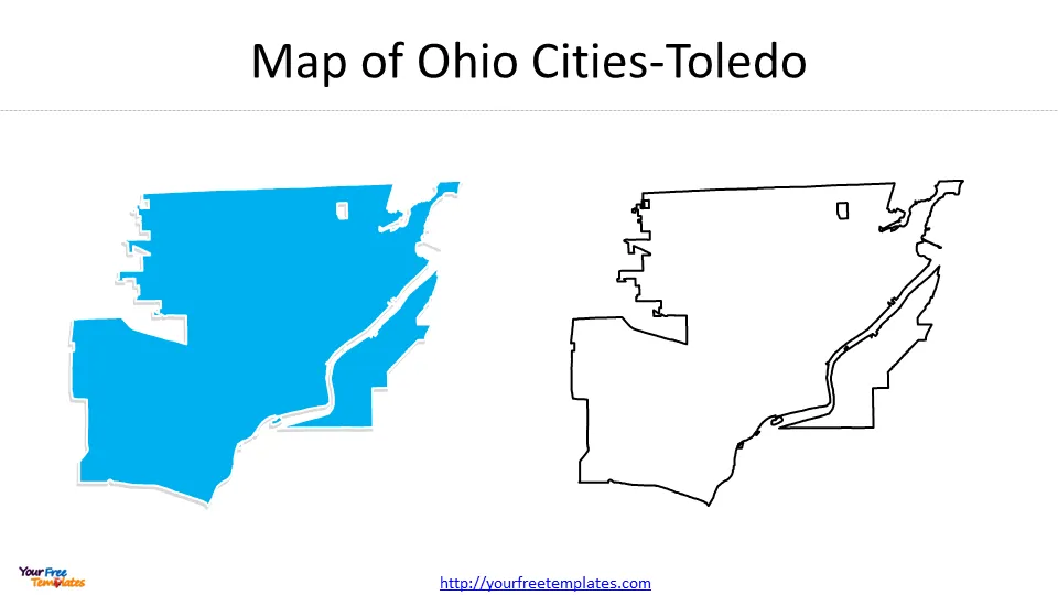 Toledo Ohio map 