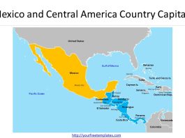 mexico and central america map