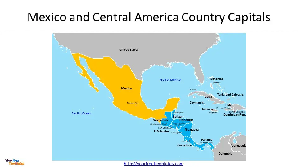 mexico and central america map