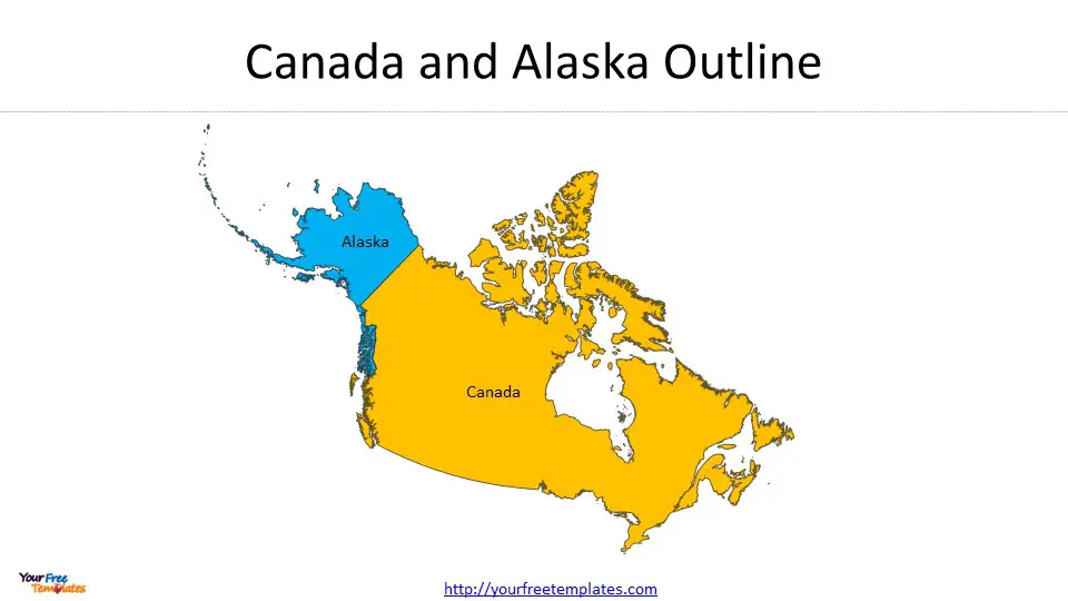 map of canada and alaska