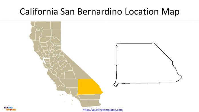 San Bernardino map