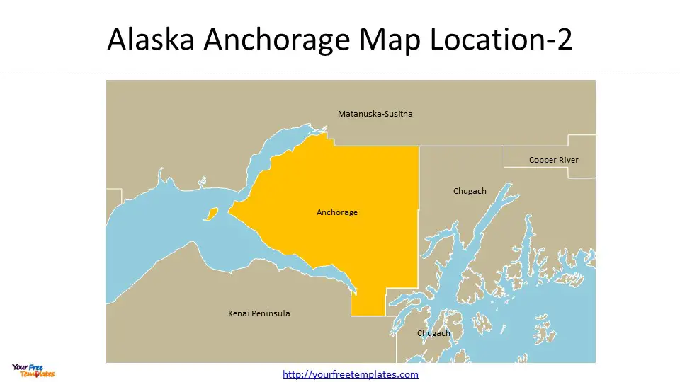 Anchorage Alaska map
