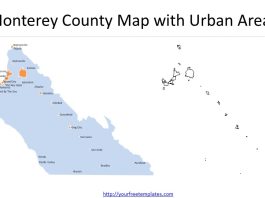 Monterey County map
