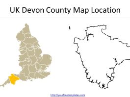 Devon England map