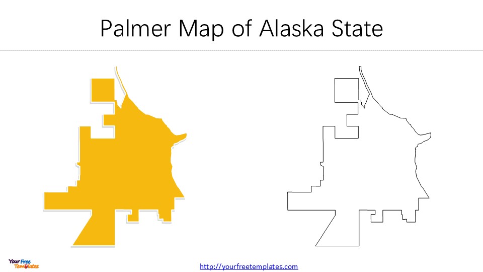 Map of Alaska with major cities
