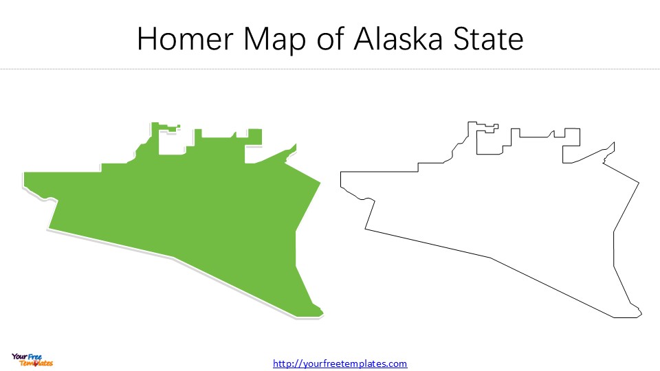 Map of Alaska with major cities