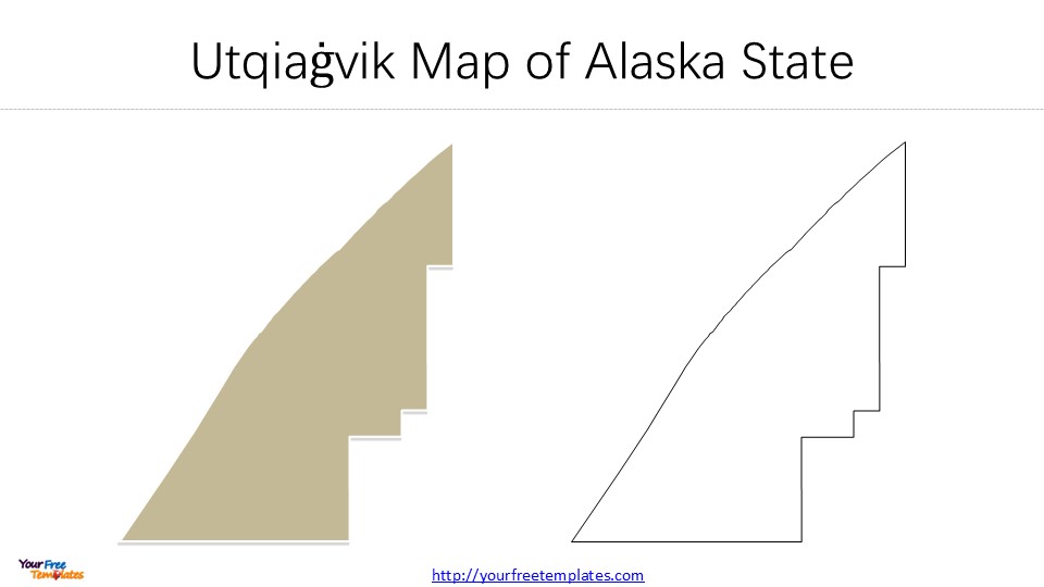 Map of Alaska with major cities