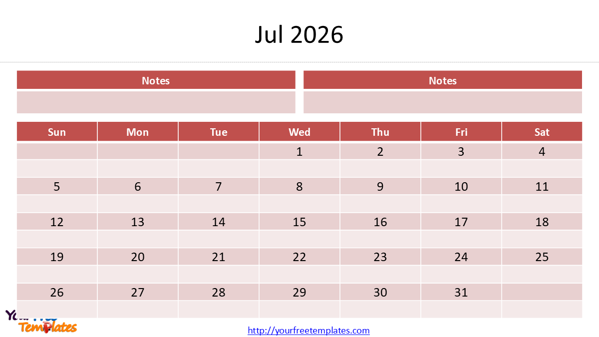 Free 2026 Monthly Calendar Template: Download & Stay Organized! 1 2026 monthly calendar