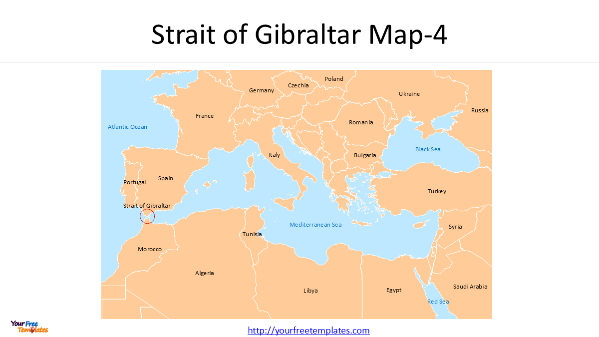 Strait of Gibraltar Map 4 Strait of Gibraltar map