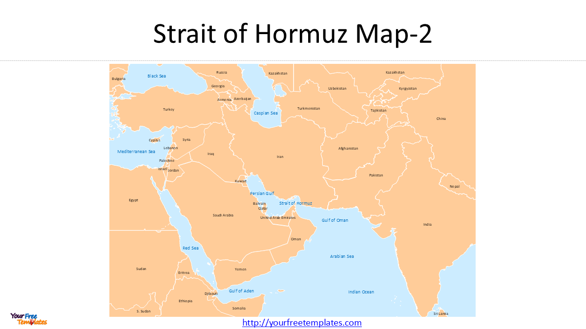 Strait of Hormuz Map 2 strait of hormuz map